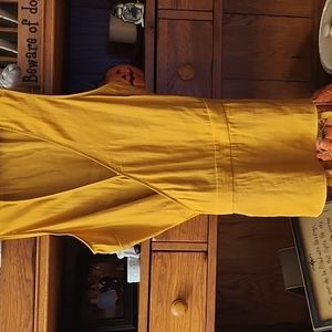 Women's gold wrap top